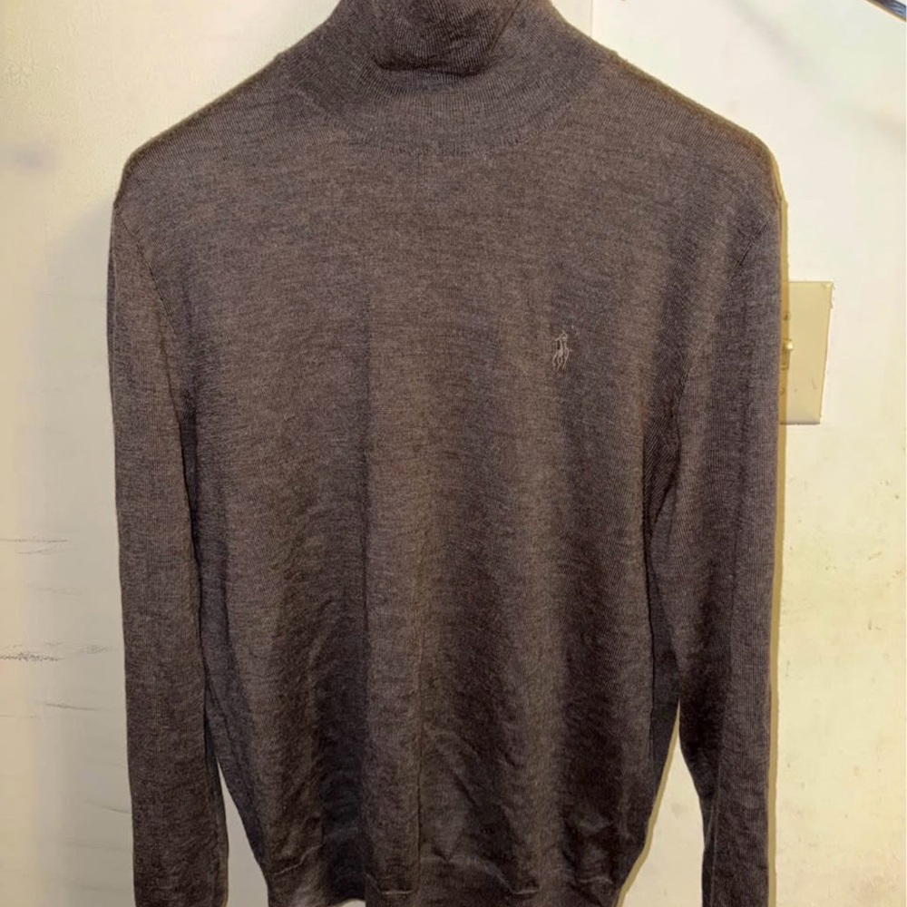Polo Ralph Lauren Men's Dark Brown Turtleneck Sweater